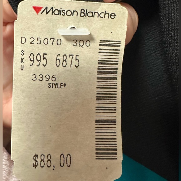 NWT Vintage Leslie Fay Colorblock Dress with Gold Button Accents - Picture 6 of 11